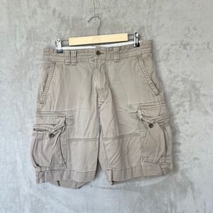 Vintage Polo Ralph Lauren Cargo Chino Shorts Size 32 Mens Classic Fit Distressed